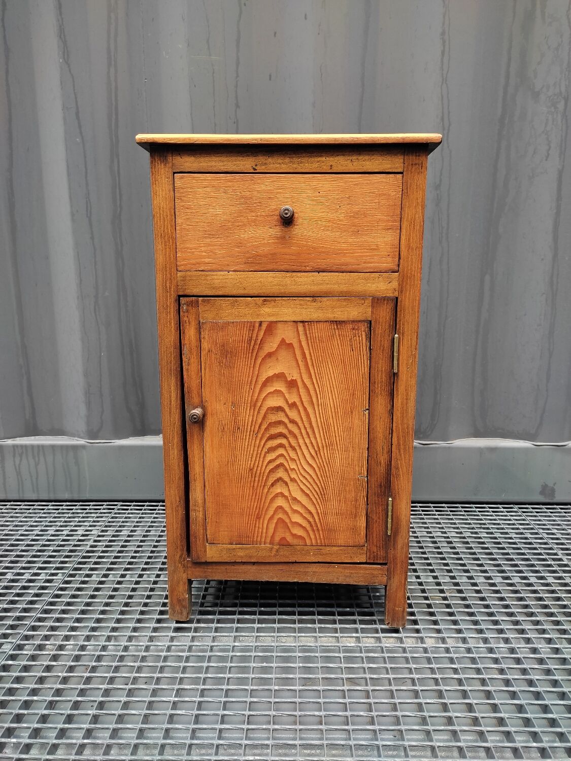 Solid oak country jam cupboard
