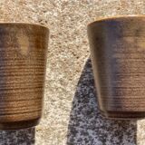 6 stoneware glasses