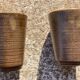 6 stoneware glasses