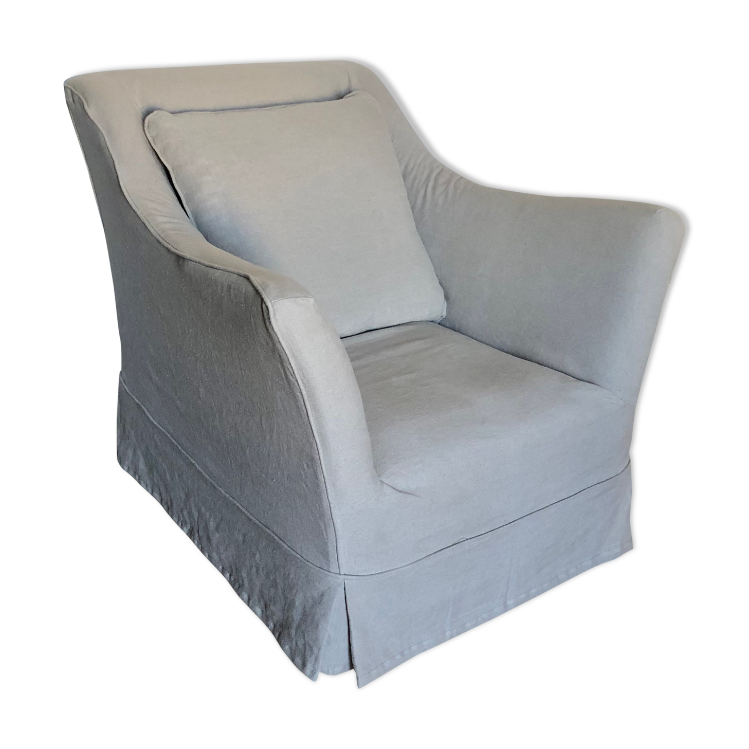 linen armchair