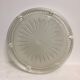 Opalescent molded pressed glass coaster - diameter 23cm - art deco. vintage -
