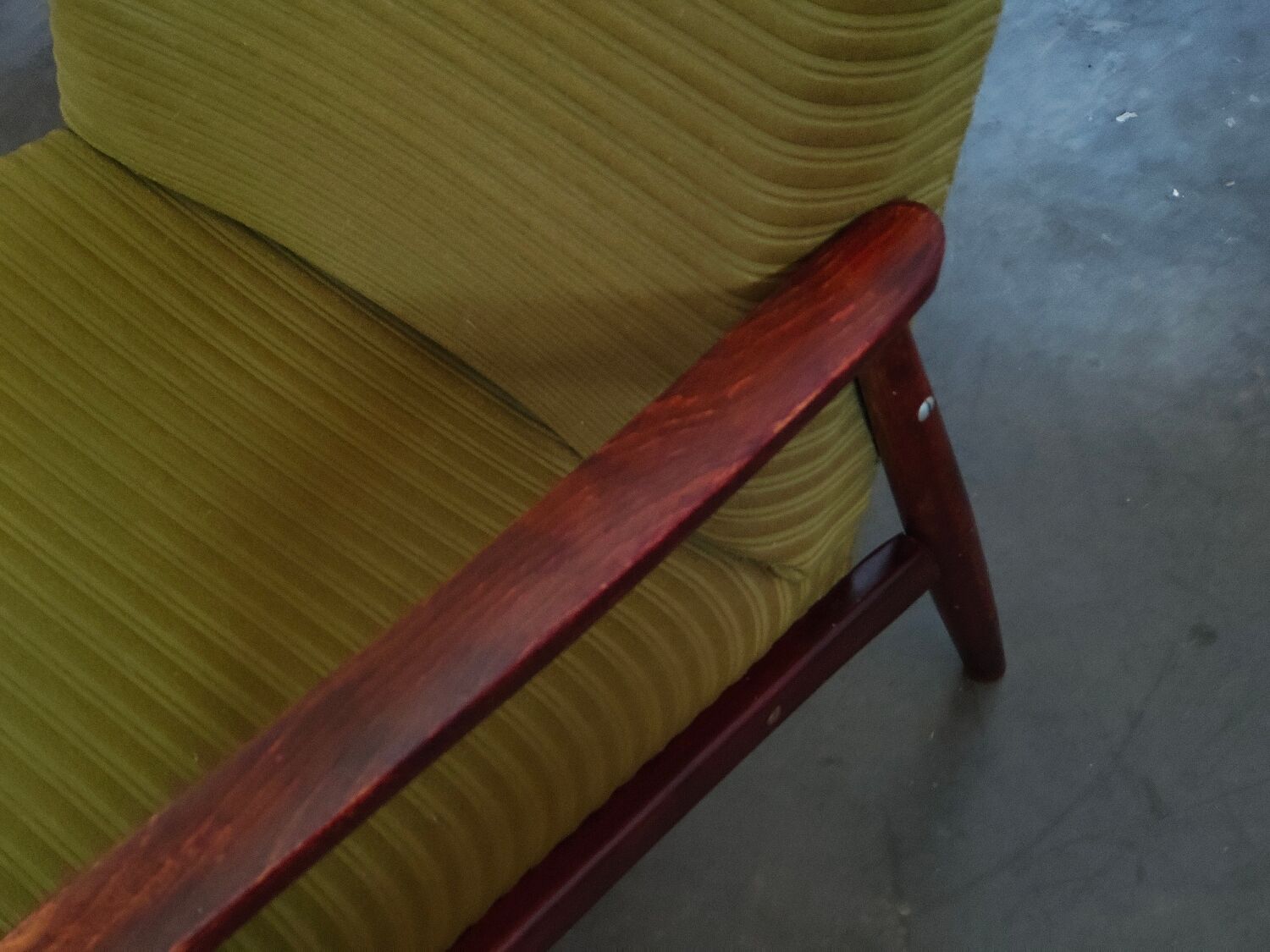 Pair of armchairs Olive Green by Jiri Jiroutek 1960