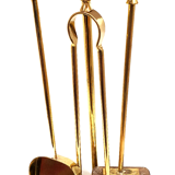 Solid brass fireplace servant 3 accessories