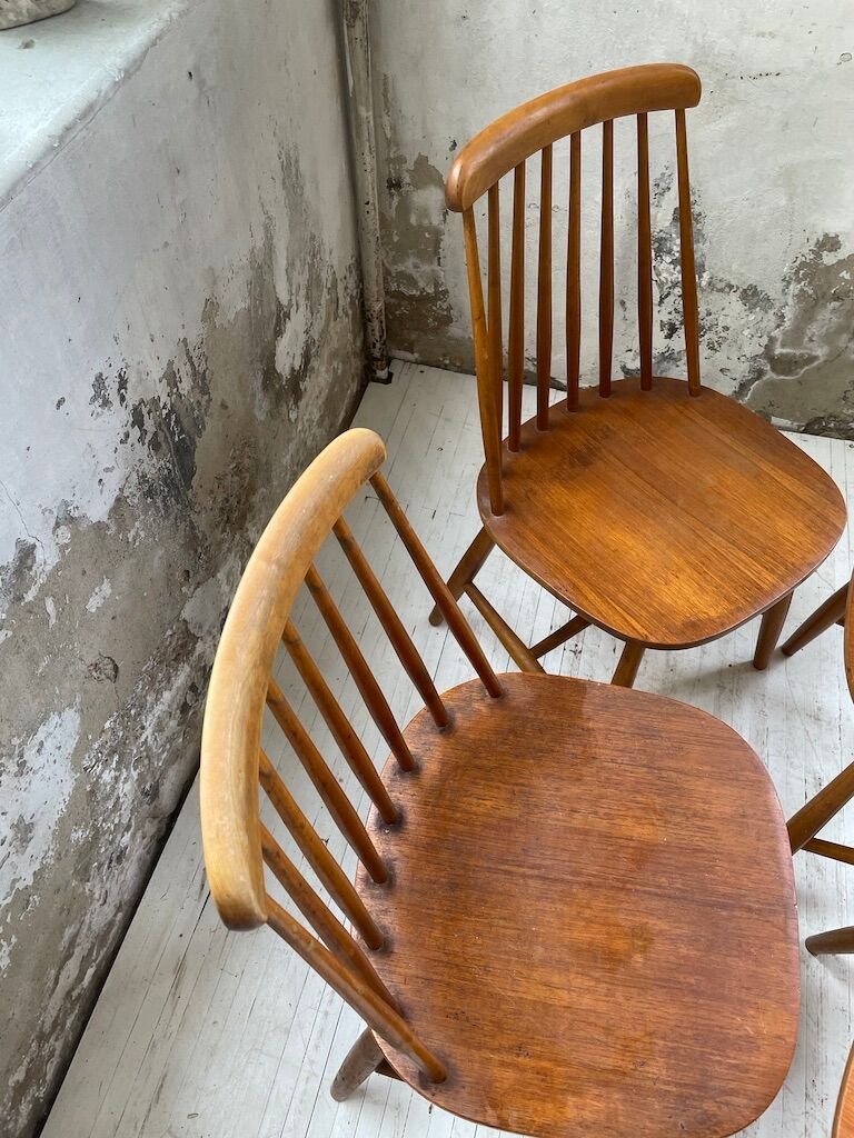 4 Scandinavian chairs Sweden Stolfabrik
