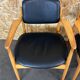 4 Danish design dining chairs from the 60s and 70s, oak, Denmark.