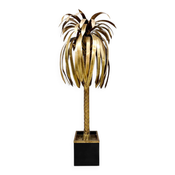 Vintage brass palm tree floor lamp Maison Jansen