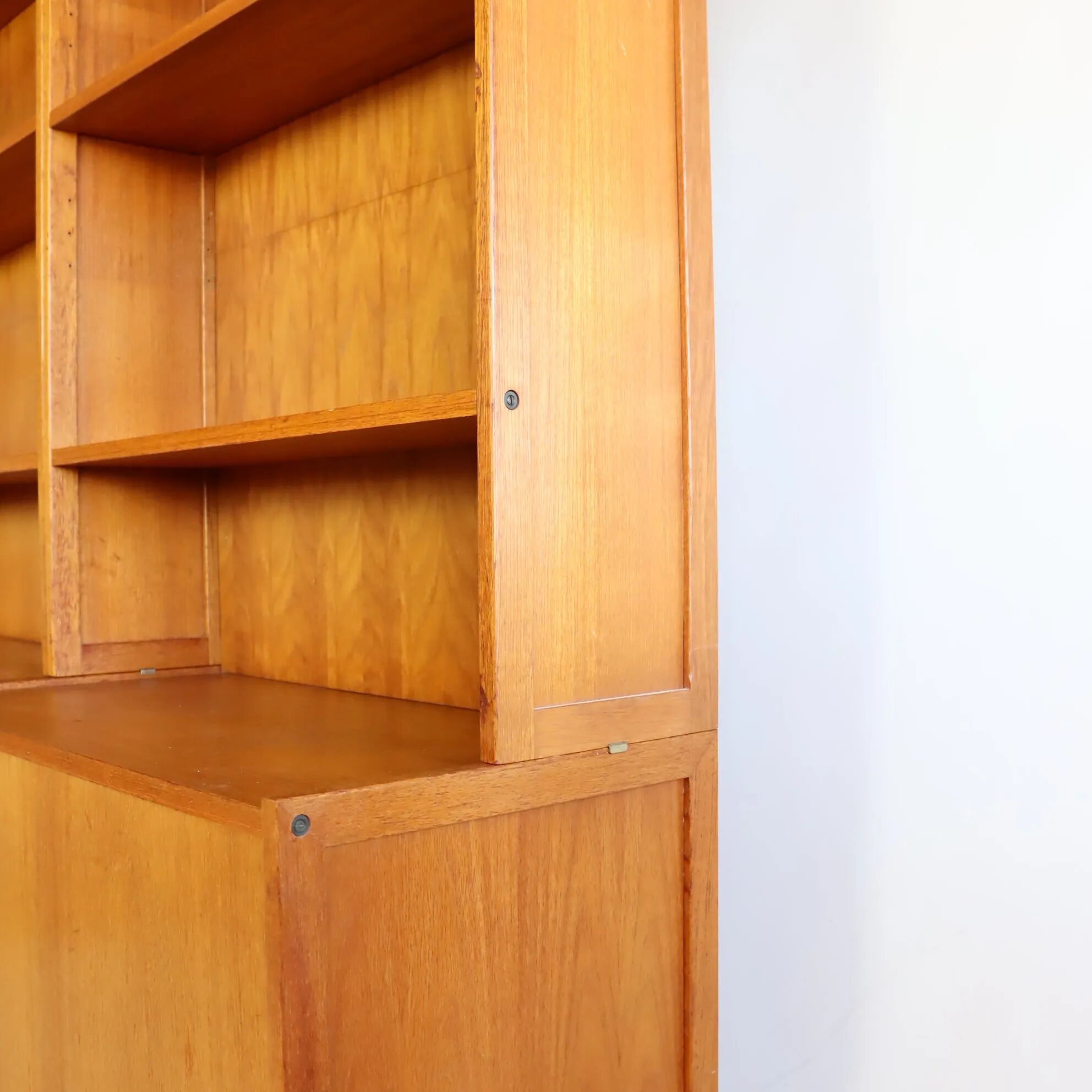 Paire de bibliothèques en teck années 60