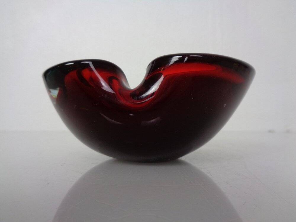 Sommerso Murano Glass Ashtray, Italy, 1960s