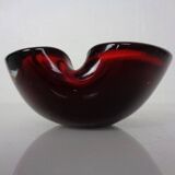 Sommerso Murano Glass Ashtray, Italy, 1960s