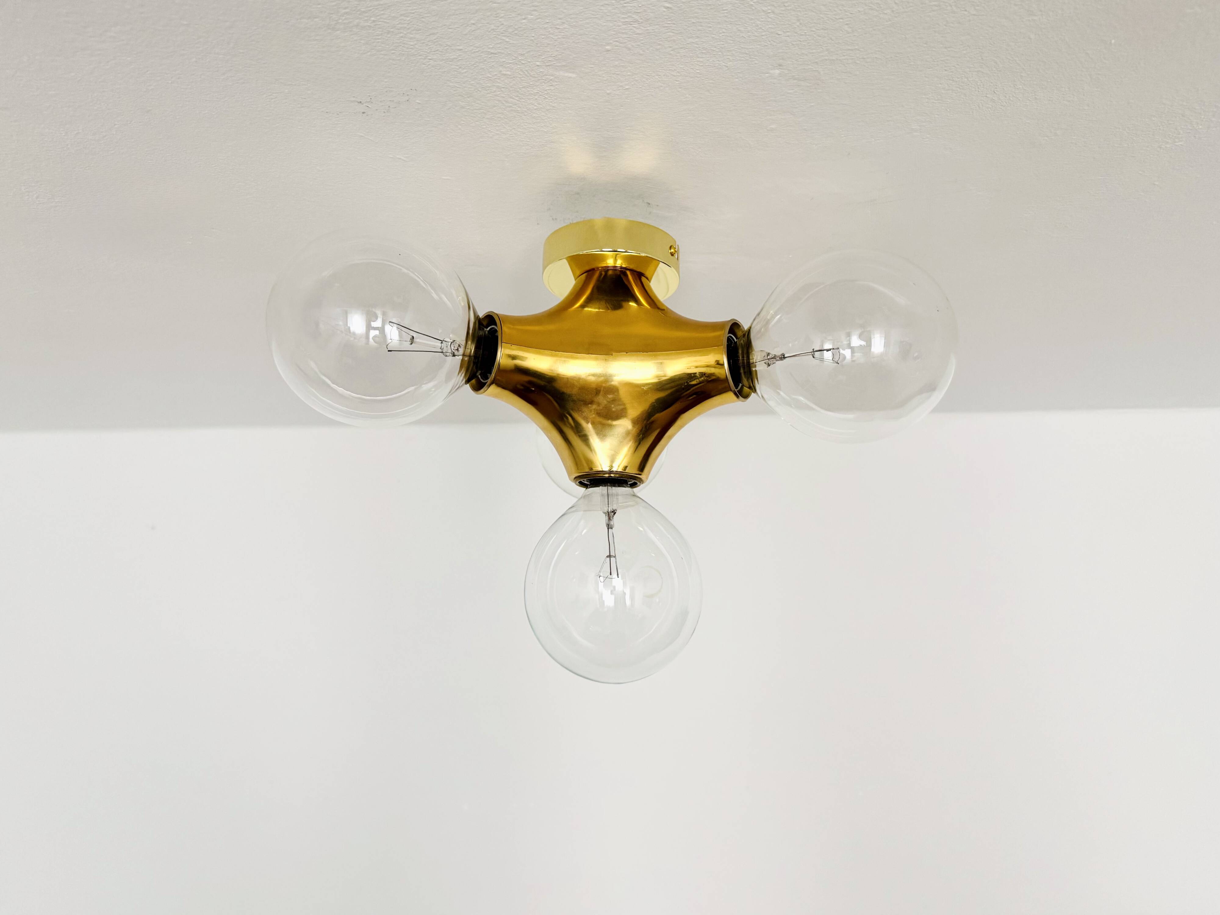 1 des 2 lampes encastrées Sputnik Gemini par Gebrüder Cosack