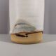 French soliflore vase in enamelled sandstone