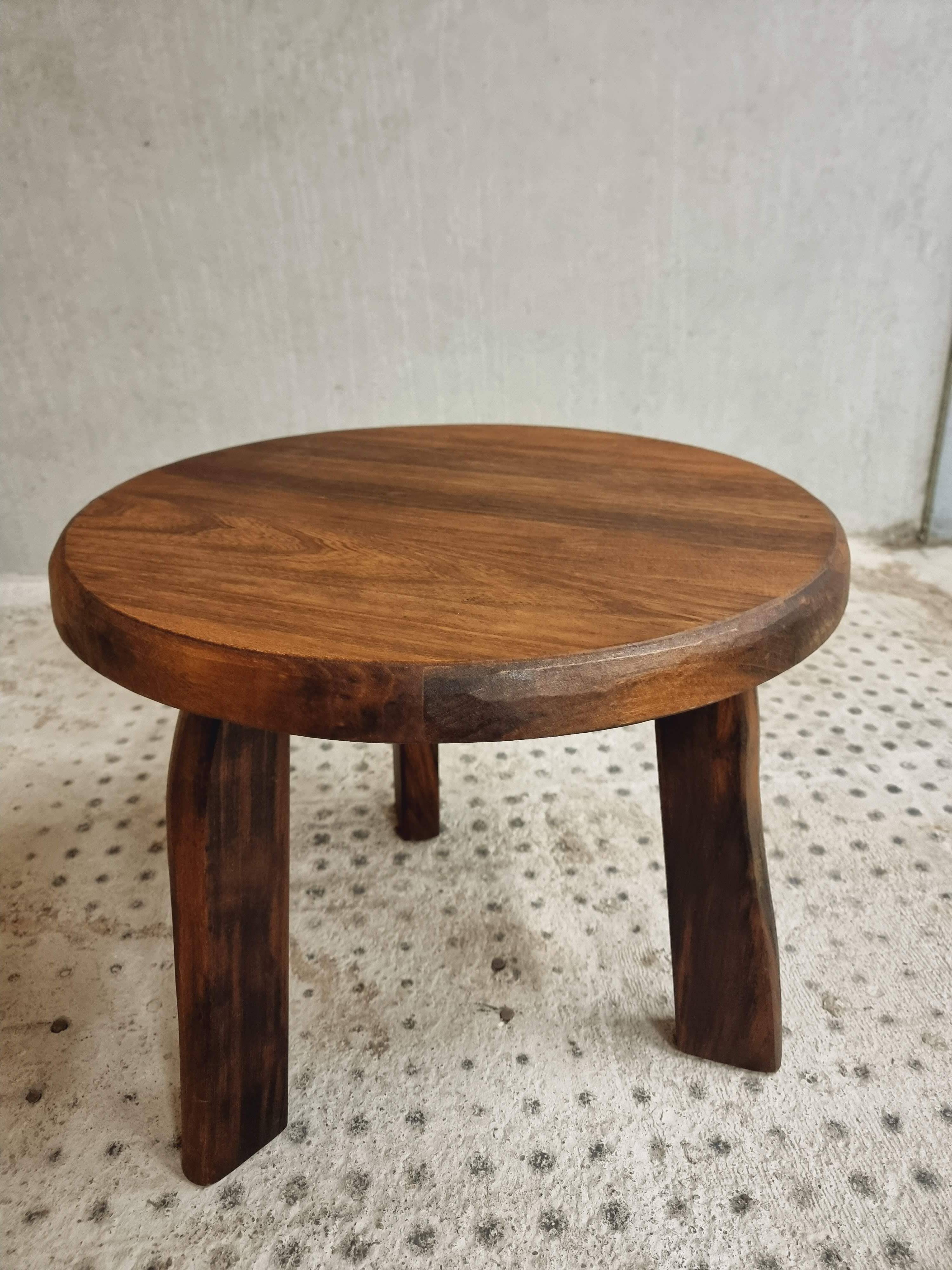 Vintage coffee table brutalist side table plant table 60 cm