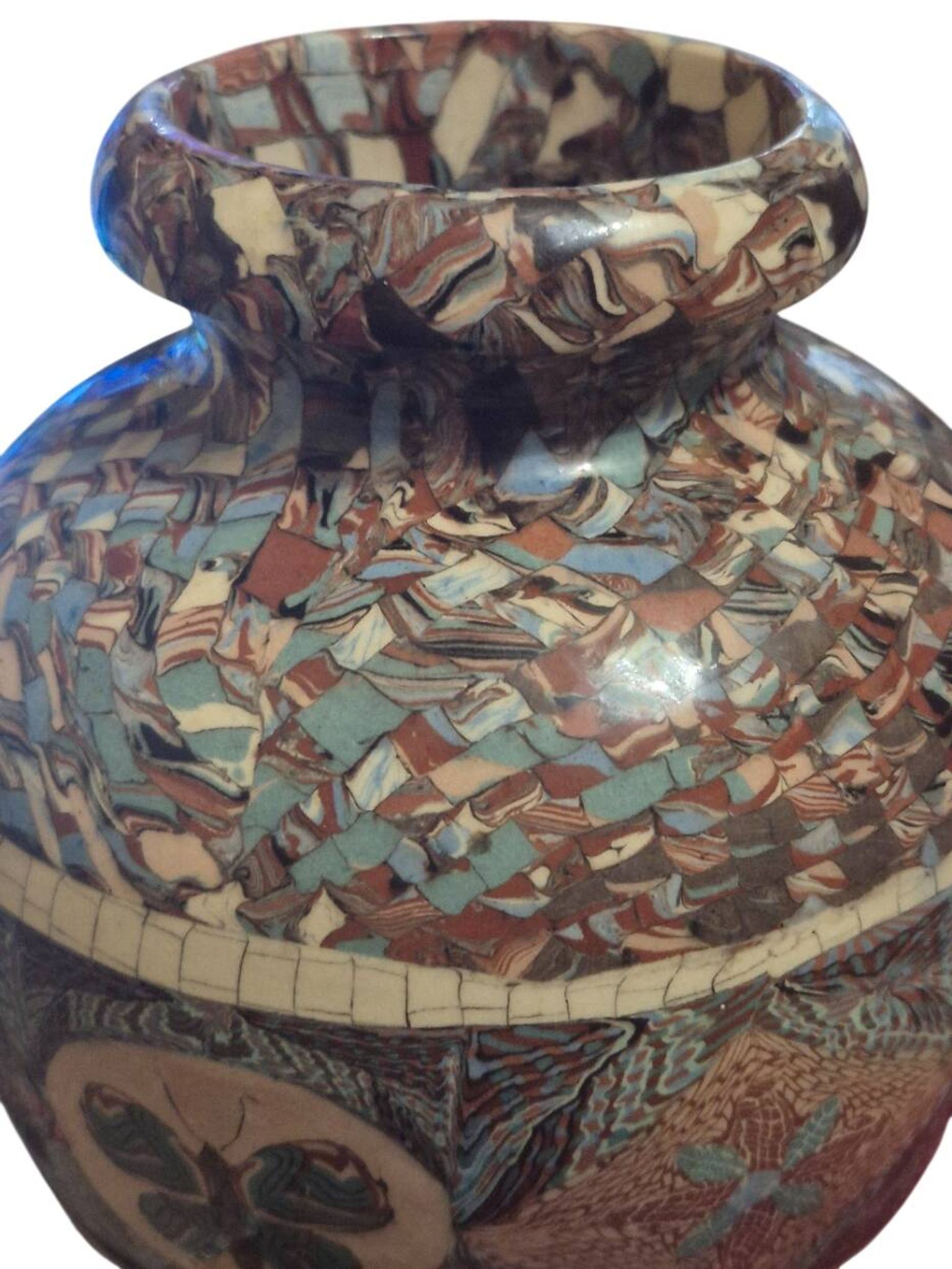 Large vase signed Jean Germino Vallauris