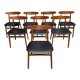 Set of 8 chairs by Henning Kjaernulf, 1960