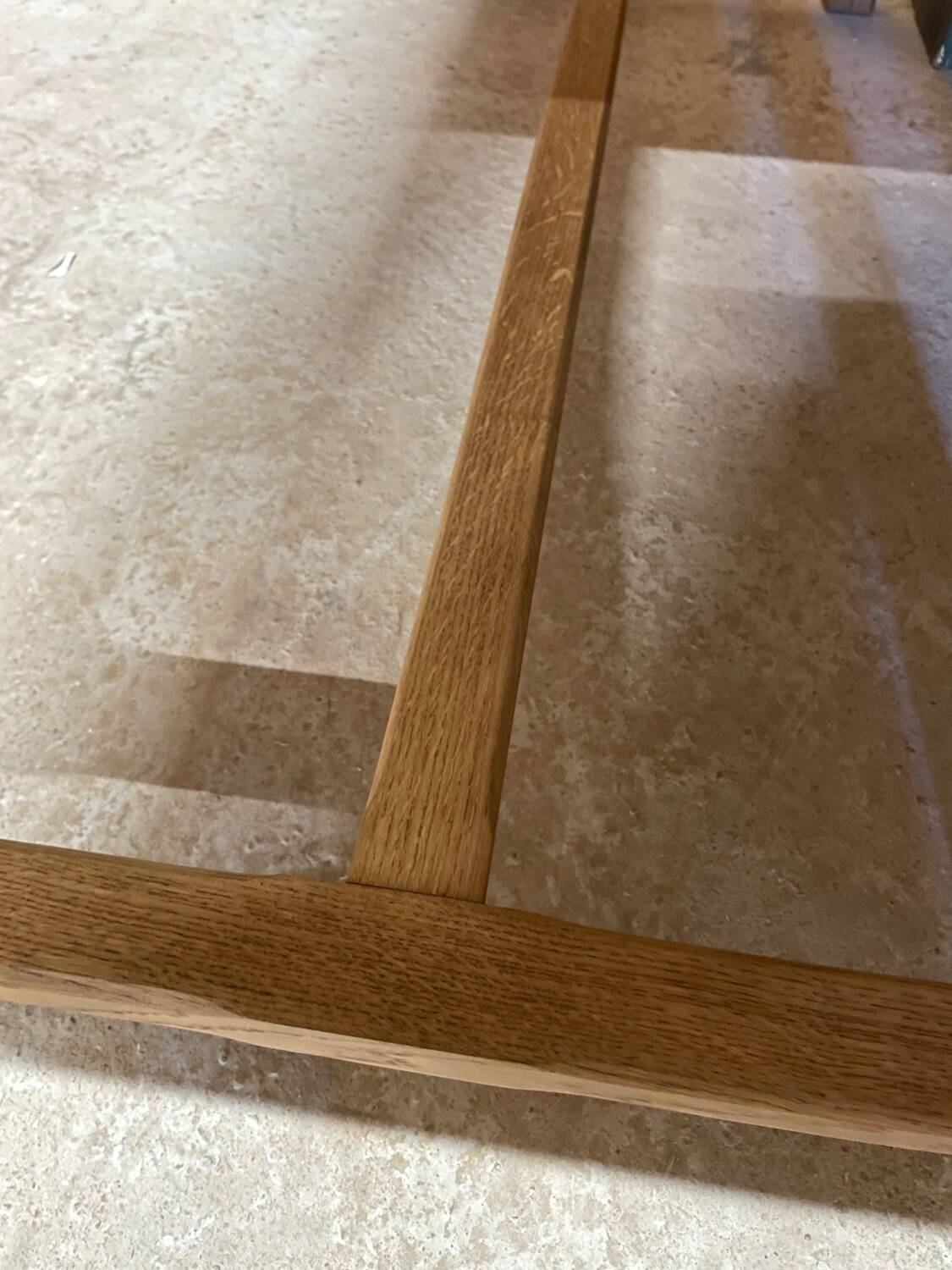 Solid oak farmhouse table