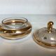 Frosted and gold glass sweet box