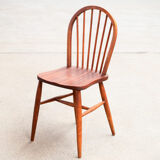 Série de 4 chaises scandinaves à dossier baton 1960