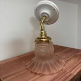Gold and pink wall light