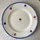 Round dish digoin sarreguemines model mary-lou 30s