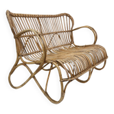 Vintage Rattan Sofa 1960s Belse 8 Design Rohe