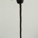 Decorative danish midcentury ceiling lamp in copper