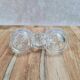 Double crystal saleron signed Baccarat