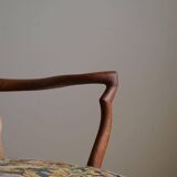 Classic Baroque style armchair in oak, made by a Danish cabinetmaker, 1930s.