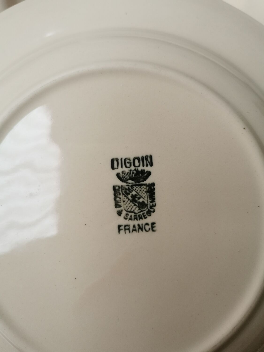 Service de 5 assiettes creuses Digoin