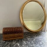 Oval Gold Mirror 1960 31x39cm