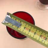 12 red vintage stemmed glasses