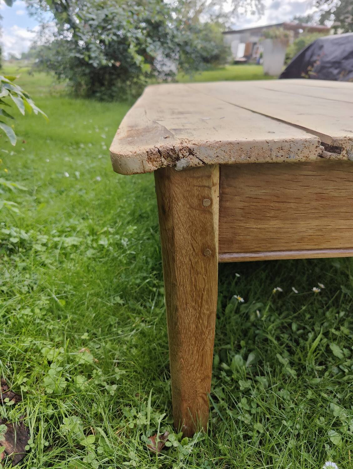 Very large old coffee table