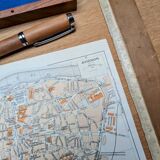 Printed in 1953, Map of Avignon, Vaucluse. Original Authentic Vintage.