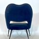 Fauteuil en laiton des années 50