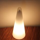 Lampe cône "Teepee" des années 80 en pâte de verre