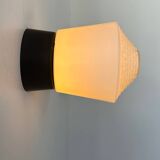 Pair of vintage opaline wall lights, Netherlands 1960s