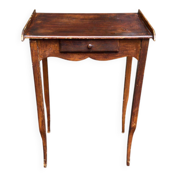 Table d'appoint style Louis XV en bois massif, 1930