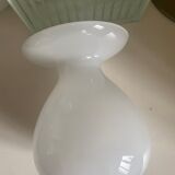 Corole vase opaline white glass Pia Amsell for Ikea