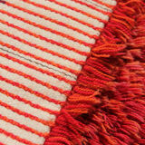 Tapis en laine à poils noués abstrait suédois, 78x130cm