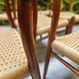 Set of 6 Møller teak chairs 1960
