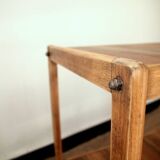 Vintage solid wood serving trolley