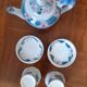 Miniature Chinese Porcelain Teapot and Cups Set - Dinette