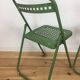 Industrial style metal terrace or garden chairs, folding