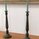 Pair of vintage bronze candlesticks
