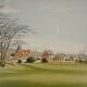 Pierre Bazire: Landscape in Normandy, original signed lithograph