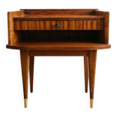 Table de chevet vintage années 60 en bois