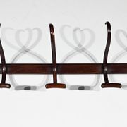 Cloakroom Coat Rack in Curved Beech, J&J Kohn – Early 20th Century