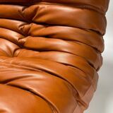 Togo Leather 3-Seaters Sofa attributed to Michel Ducaroy for Ligne Roset, 1992