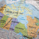 Carte scolaire vintage canada mdi année 1971