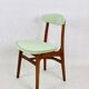Chaises de salle à manger vert clair de Rajmund Halas, années 1970, ensemble de 2