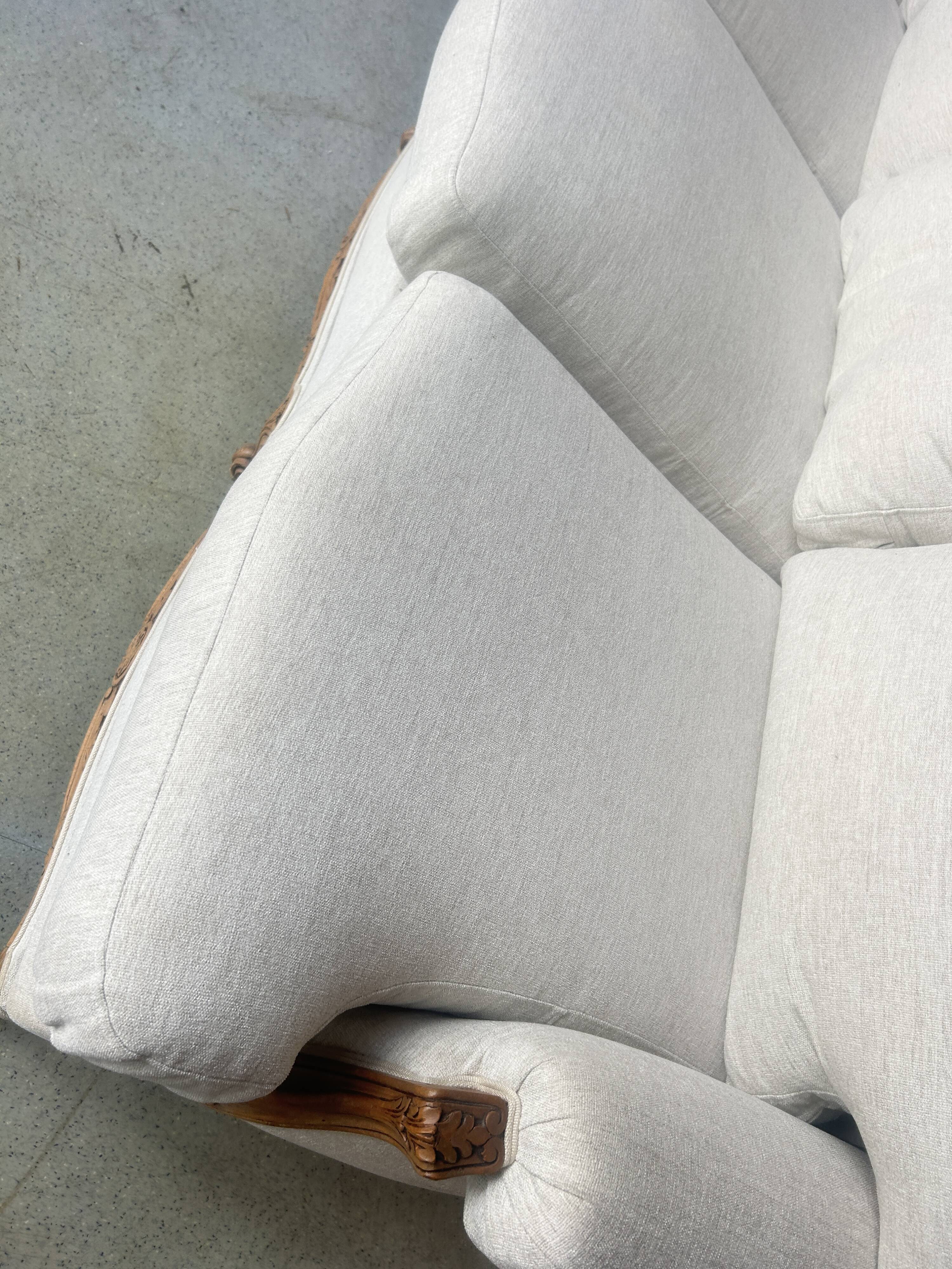 Large Louis XV style sofa bed